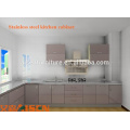 Aisen Glossing Stainless Steel Kitchen Cabinets Design